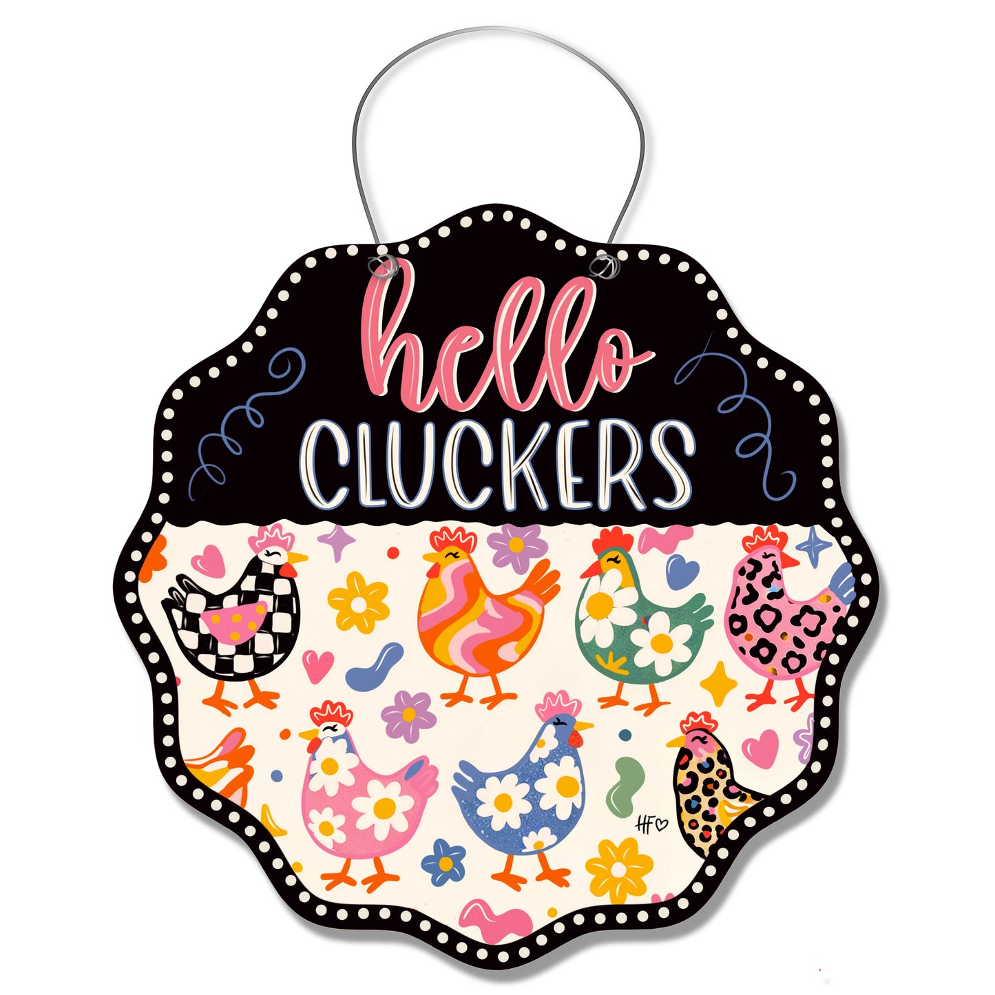 The Clucking Crew Door Hanger