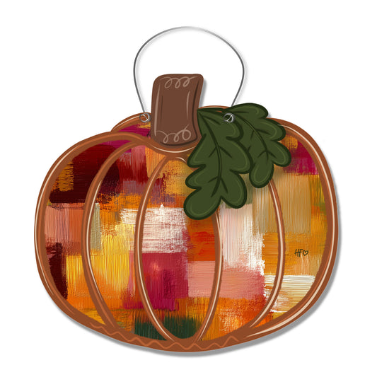 The Painted Pumpkin Fall Door Hanger
