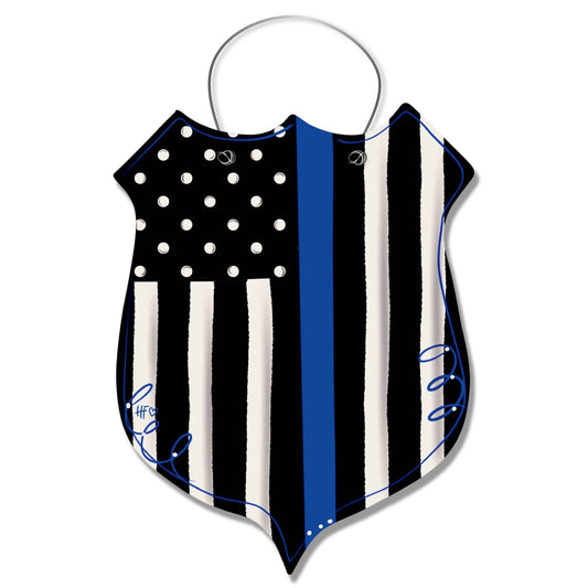 Thin Blue Line Door Hanger