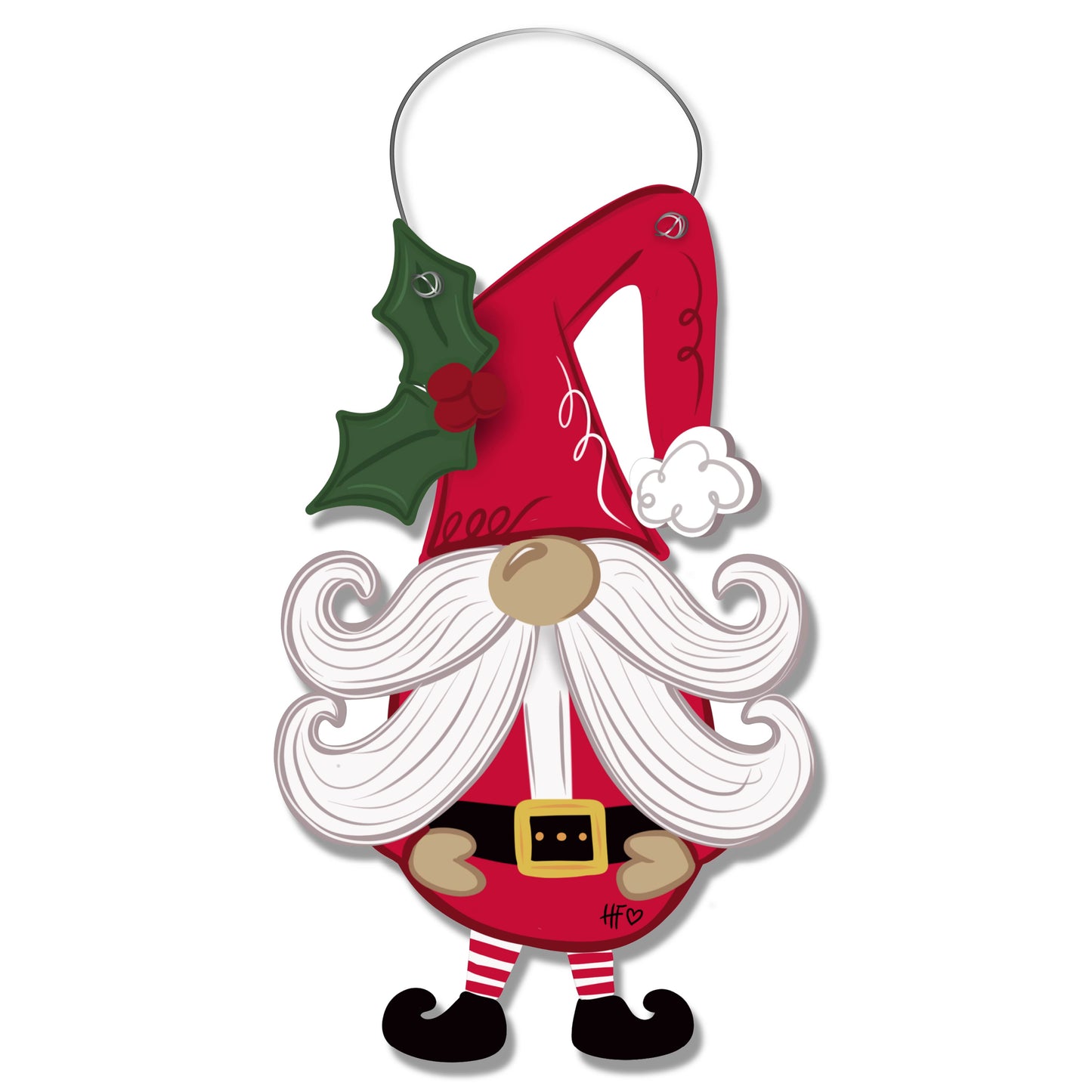Tinsel Tom Christmas Gnome Door Hanger