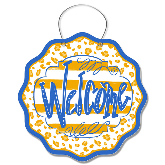 UCLA Leopard Welcome Door Hanger