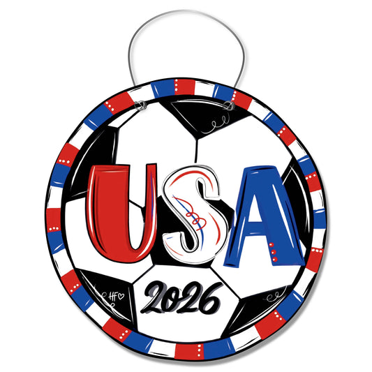 USA 2026 Soccer Door Hanger