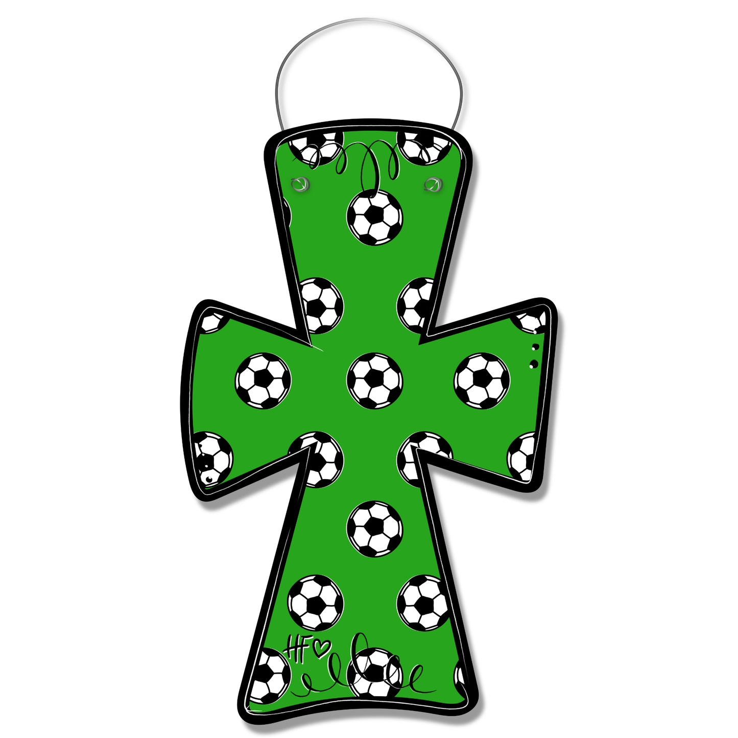 Soccer Cross Door Hanger