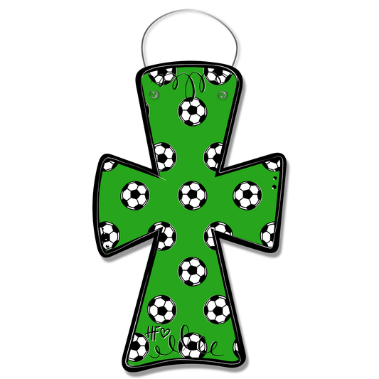 Soccer Cross Door Hanger