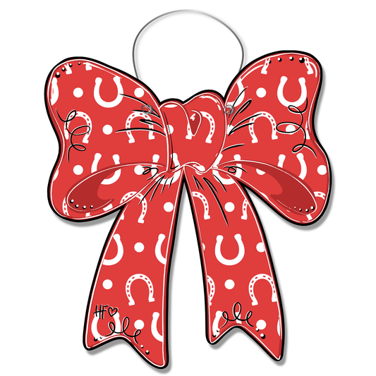Horseshoe Bow Door Hanger