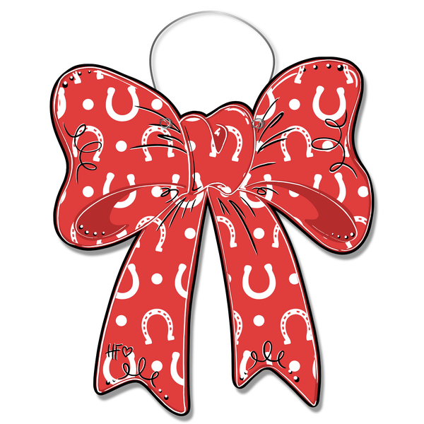 Horseshoe Bow Door Hanger