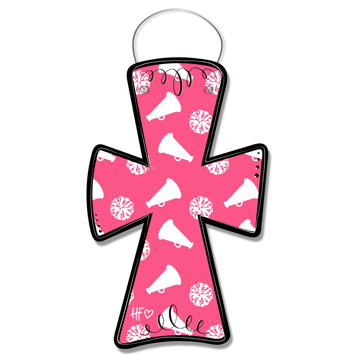 Cheerleading Cross Door Hanger