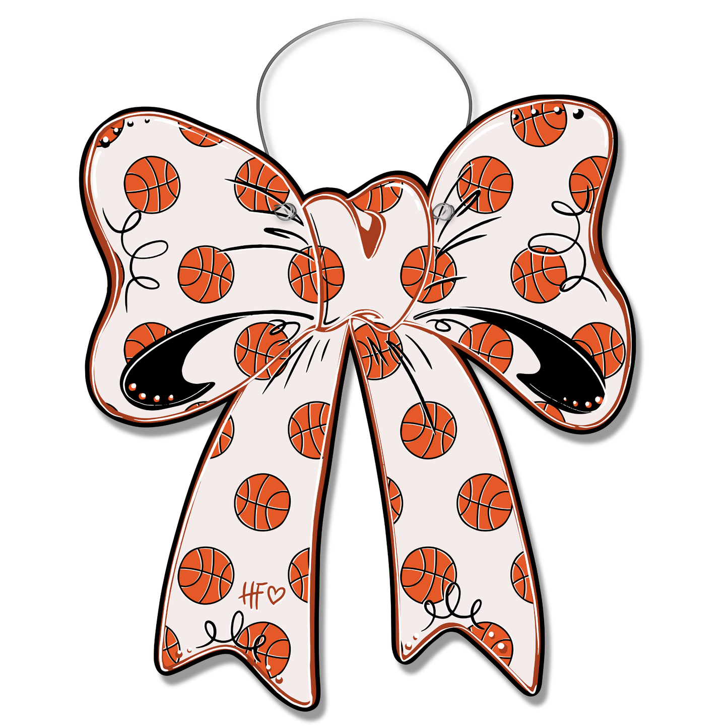 Basketball Bow Door Hanger