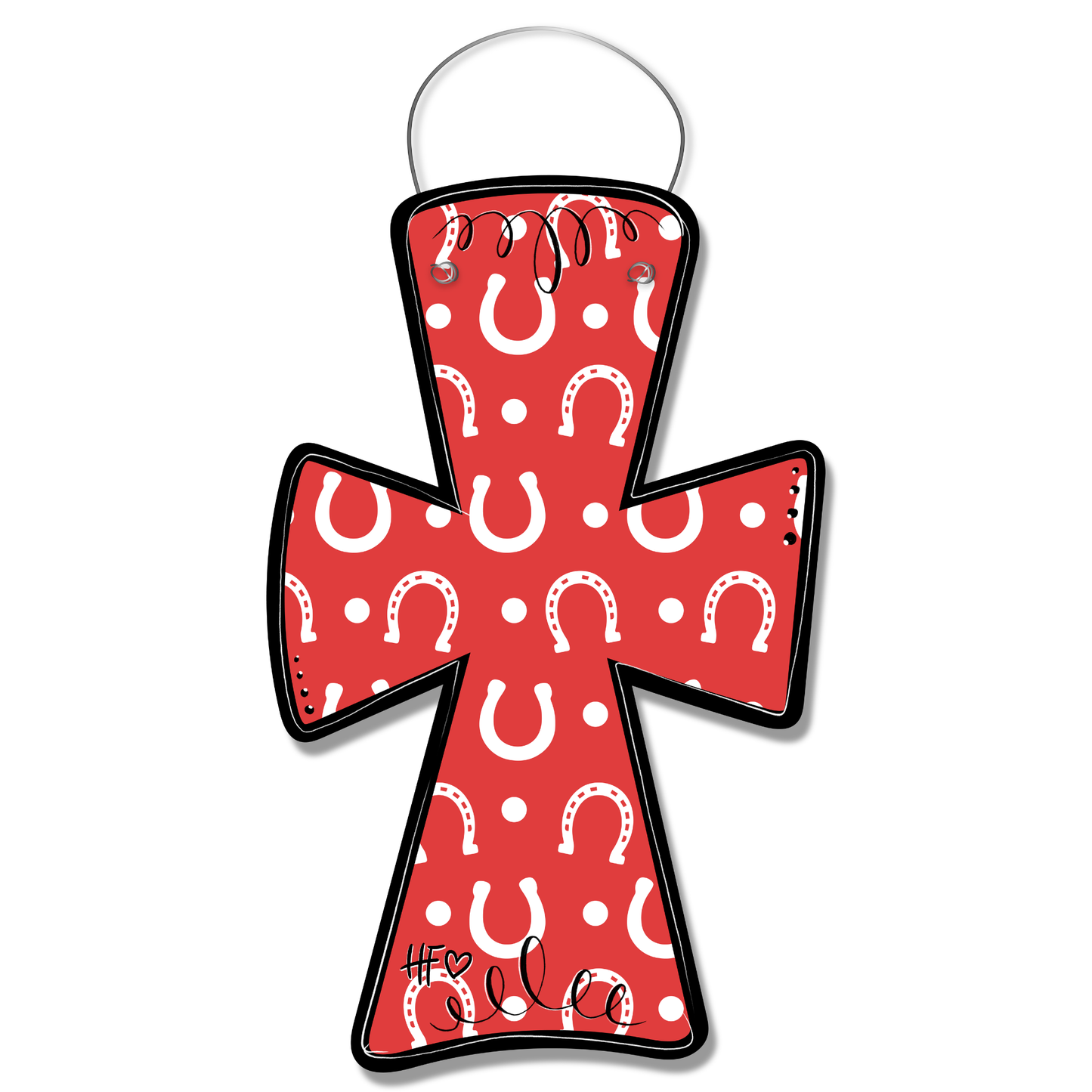 Horseshoe Cross Door Hanger