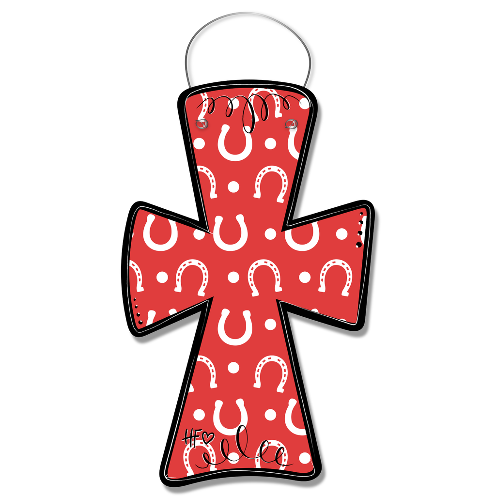 Horseshoe Cross Door Hanger