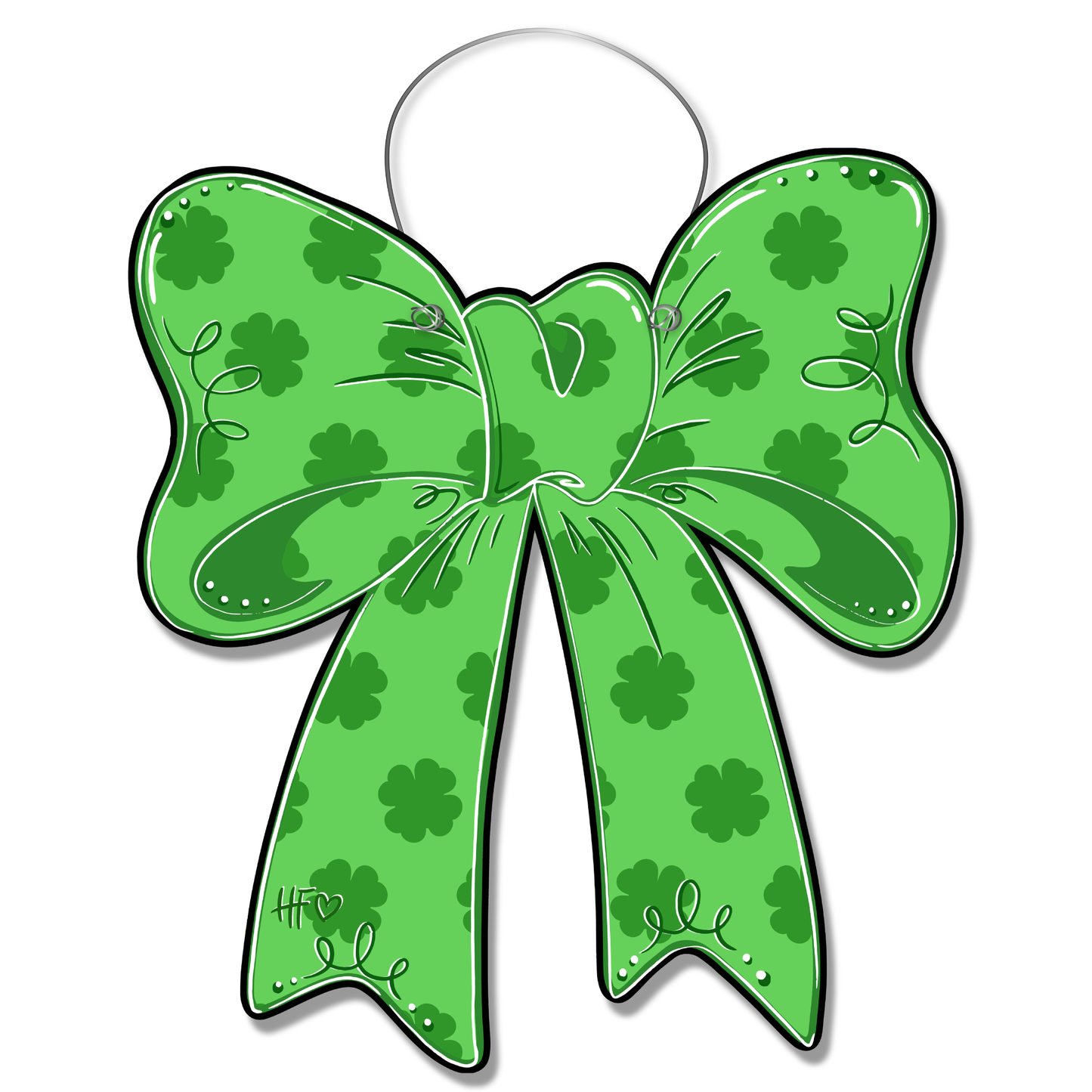 St. Patrick's Day Bow Door Hanger
