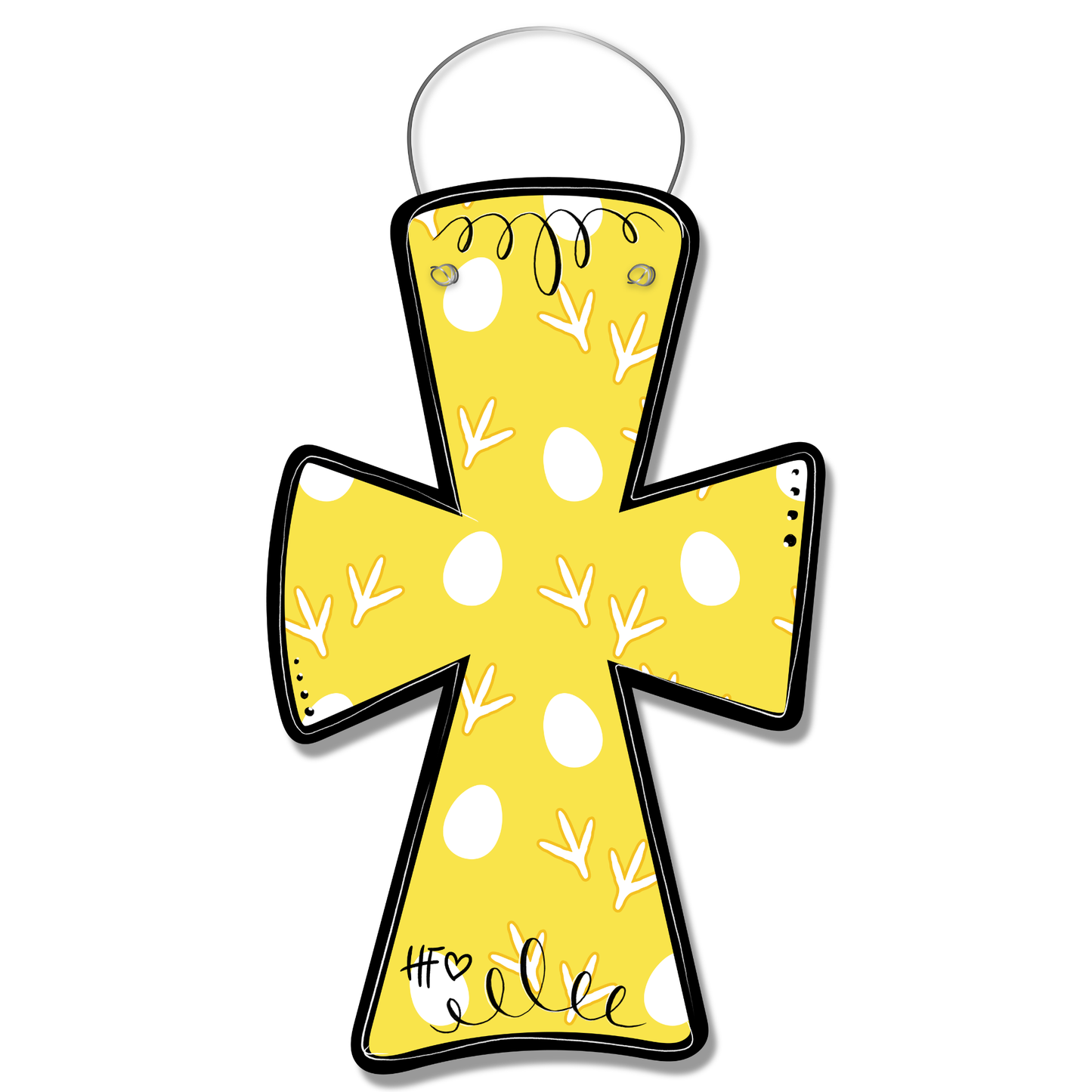 Chickens Cross Door Hanger