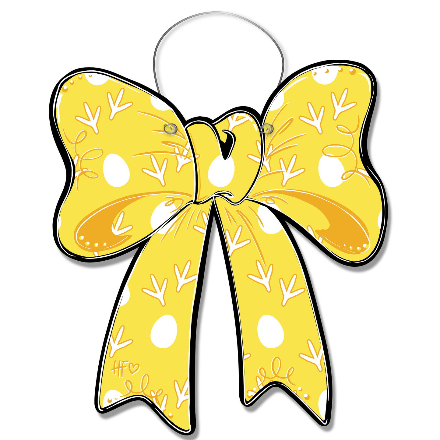 Chickens Bow Door Hanger