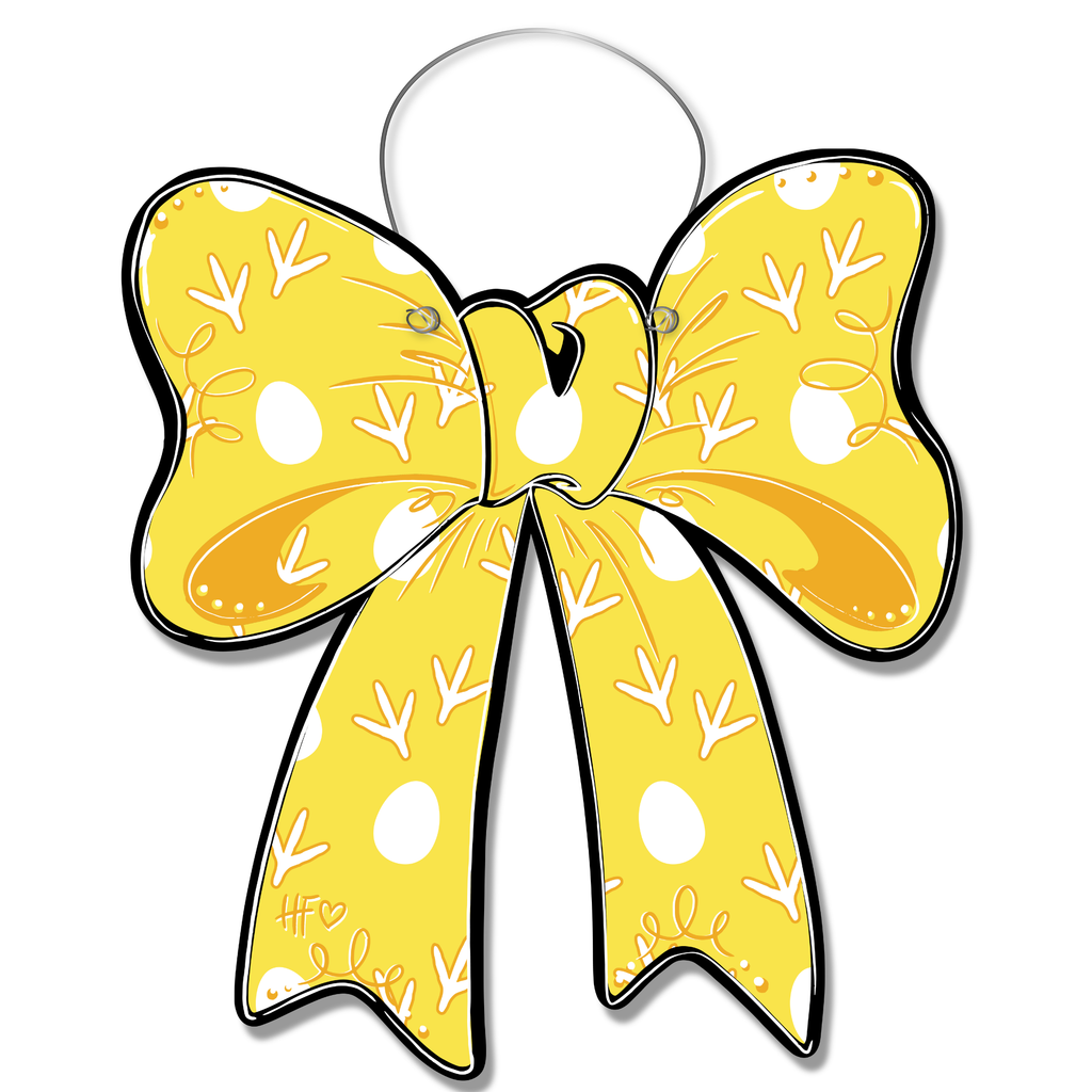 Chickens Bow Door Hanger