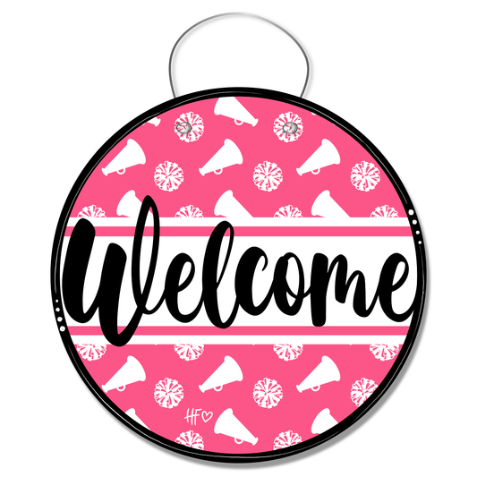Cheerleading Welcome Door Hanger