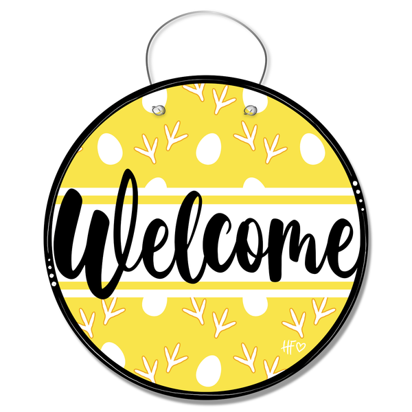 Chickens Welcome Door Hanger