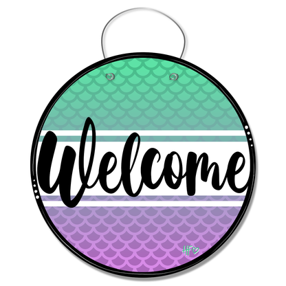 Mermaid Welcome Door Hanger