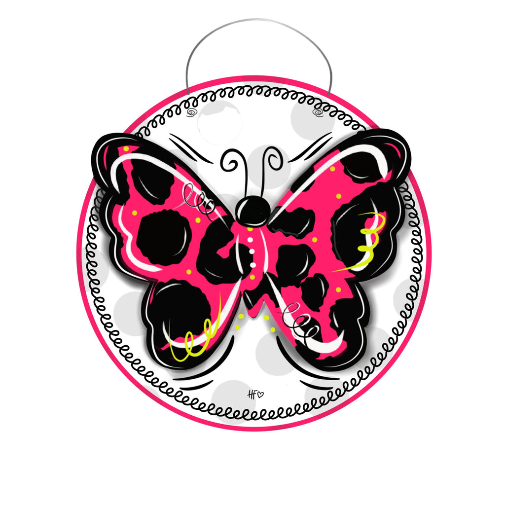 Neon Lux Butterfly Door Hanger