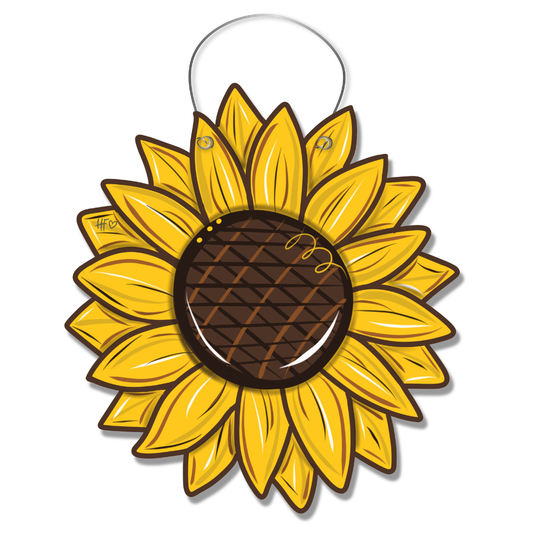 Spring Sunflower Door Hanger