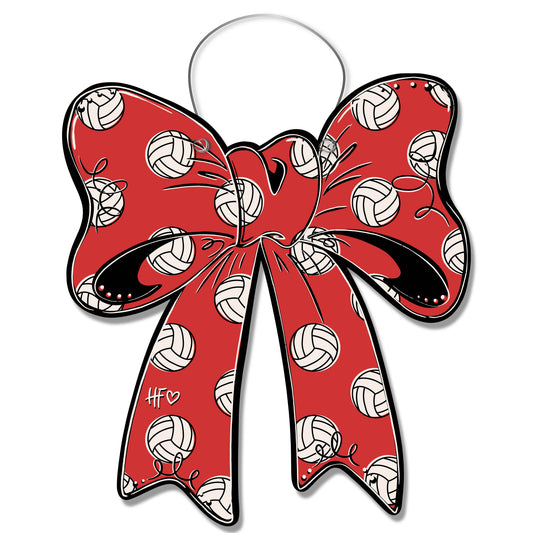 Volleyball Bow Door Hanger