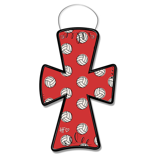 Volleyball Cross Door Hanger
