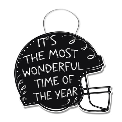 Most Wonderful Time of the Year Football Door Hanger
