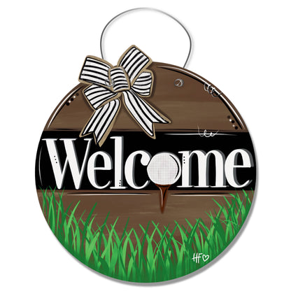 Golf Ball Teed Up Door Hanger