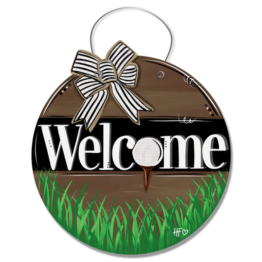 Golf Ball Teed Up Door Hanger