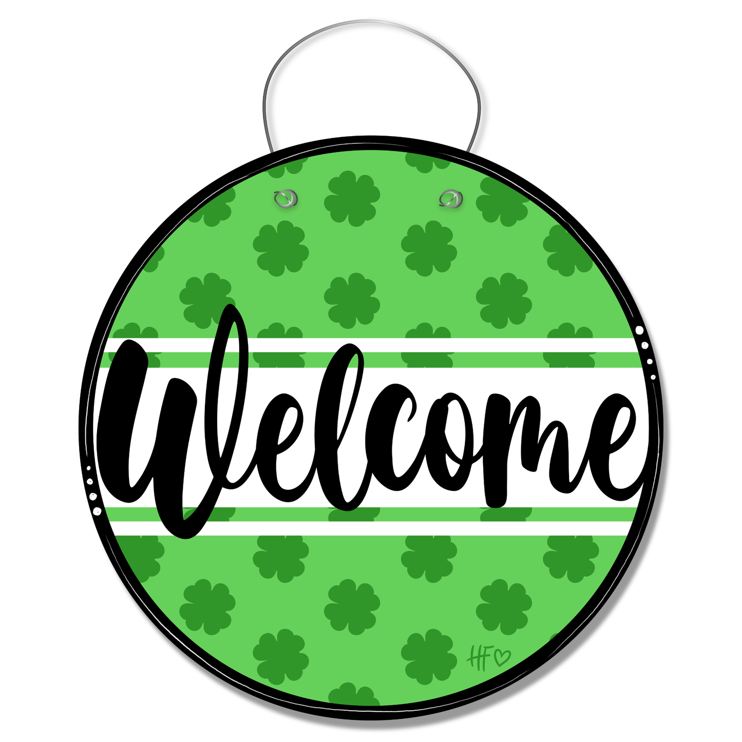 St. Patrick's Day Welcome Door Hanger