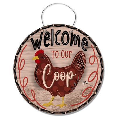 Welcome to our Coop Door Hanger