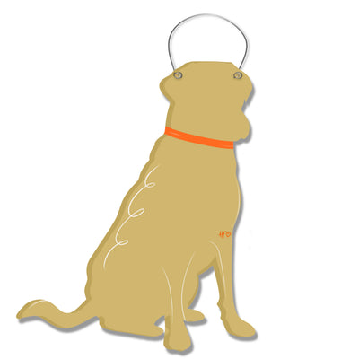Yellow Lab Door Hanger