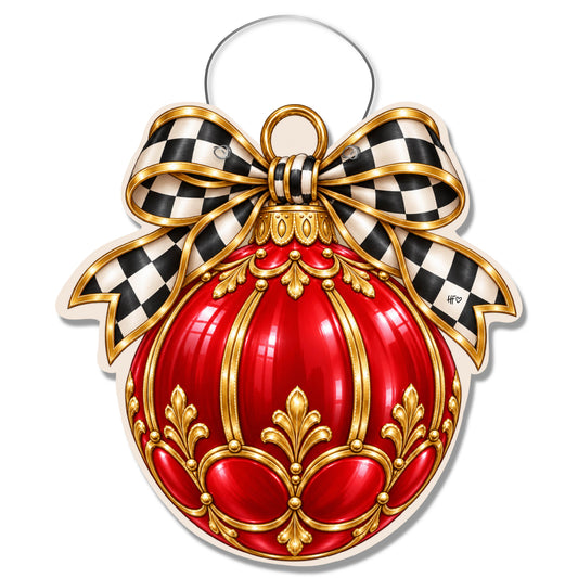 A Little Bit Fancy Ornament Door Hanger