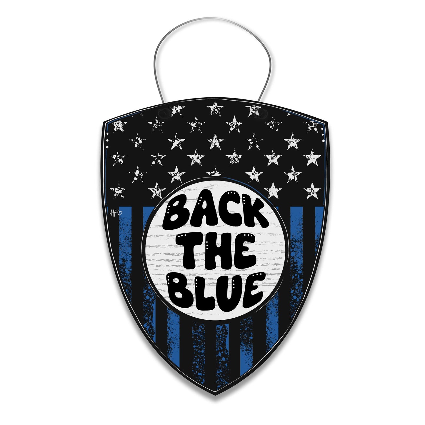 Back the Blue Door Hanger