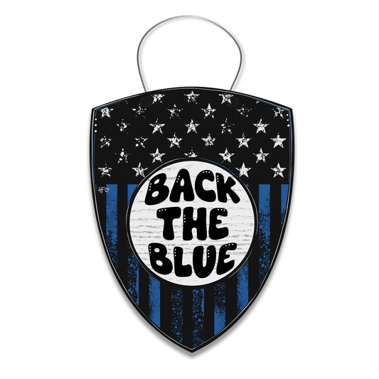 Back the Blue Door Hanger