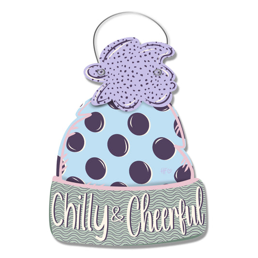Chilly and Cheerful Door Hanger