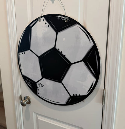 Game On Soccer Ball Door Hanger