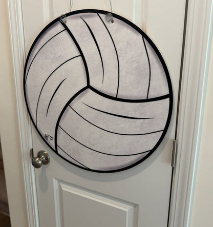 Volleyball Door Hanger