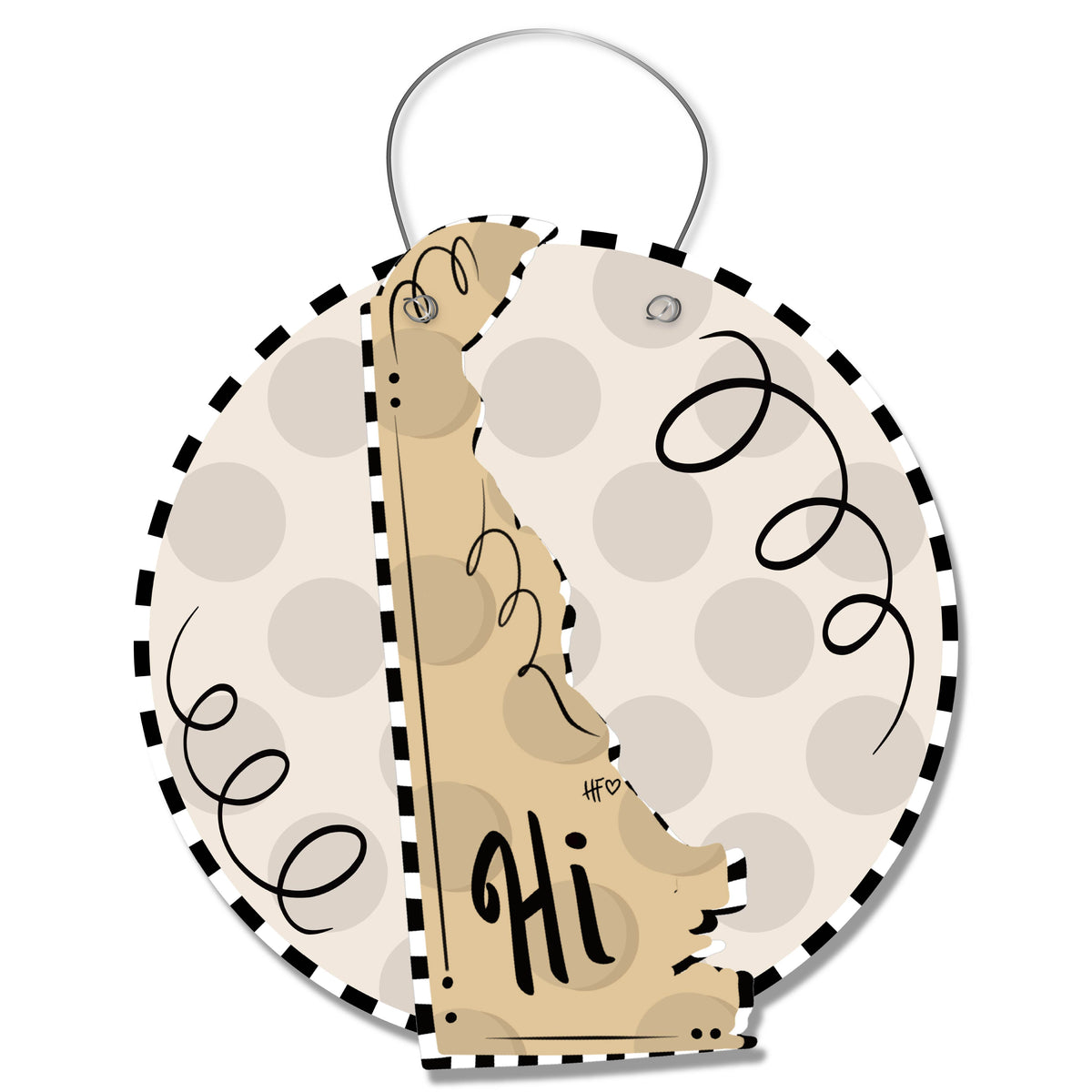 Dot States Delaware Door Hanger