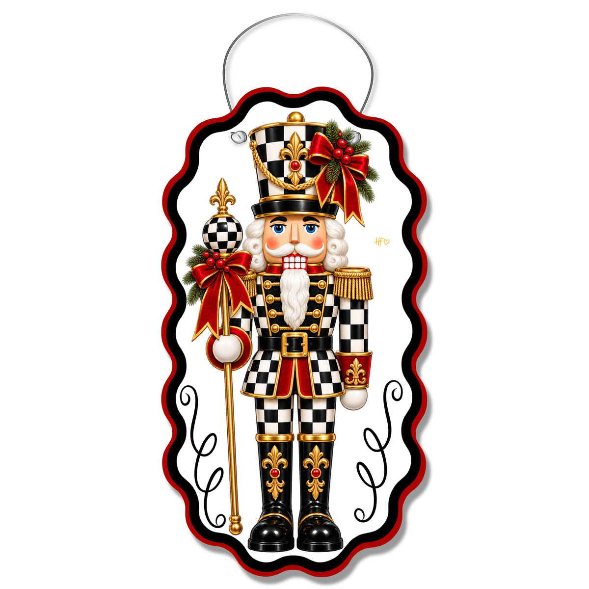 Elegant Toy Soldier Door Hanger