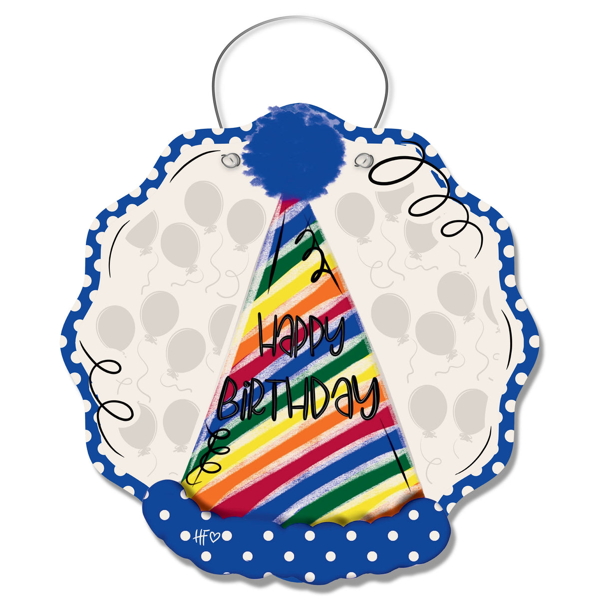 Happy Birthday Hat Door Hanger