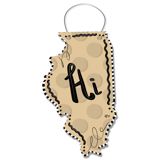 Dots Illinois Door Hanger