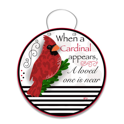 Loved One is Near Cardinal Door Hanger