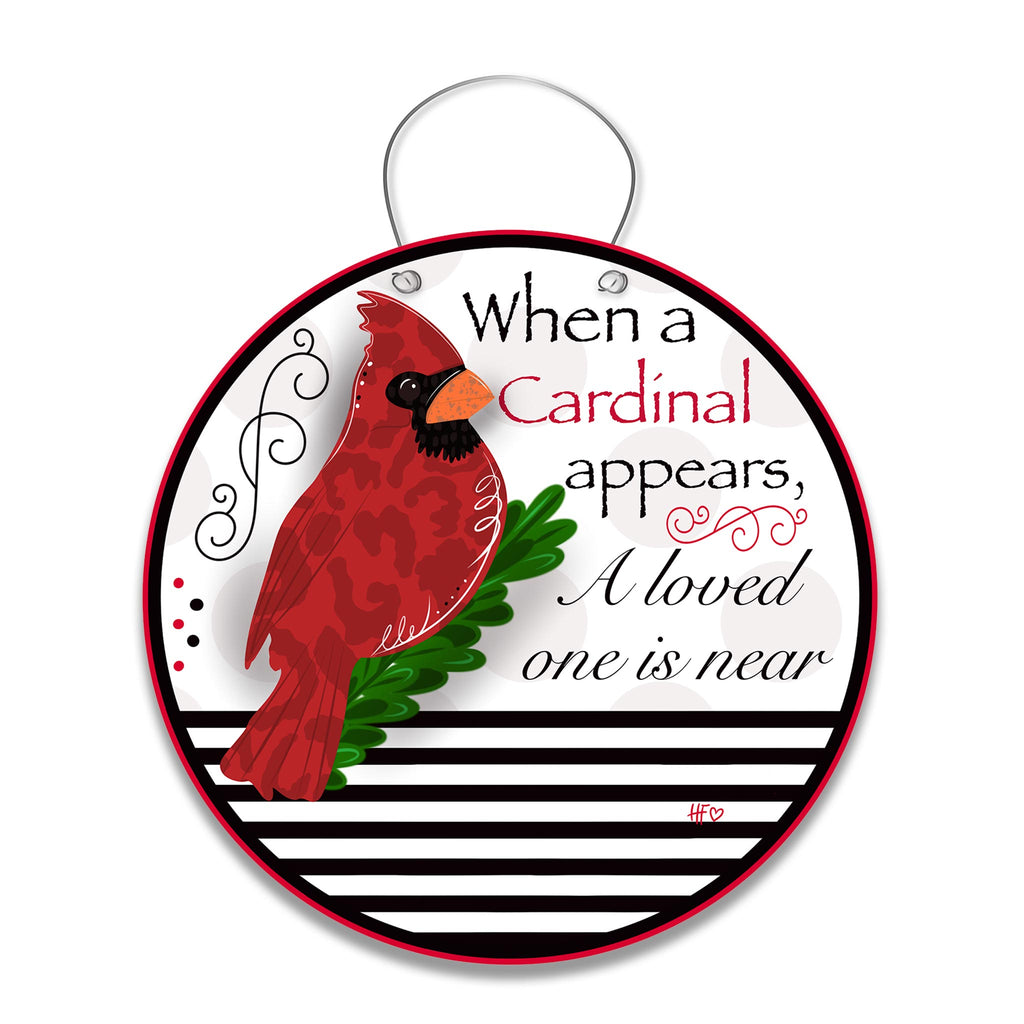 Loved One is Near Cardinal Door Hanger