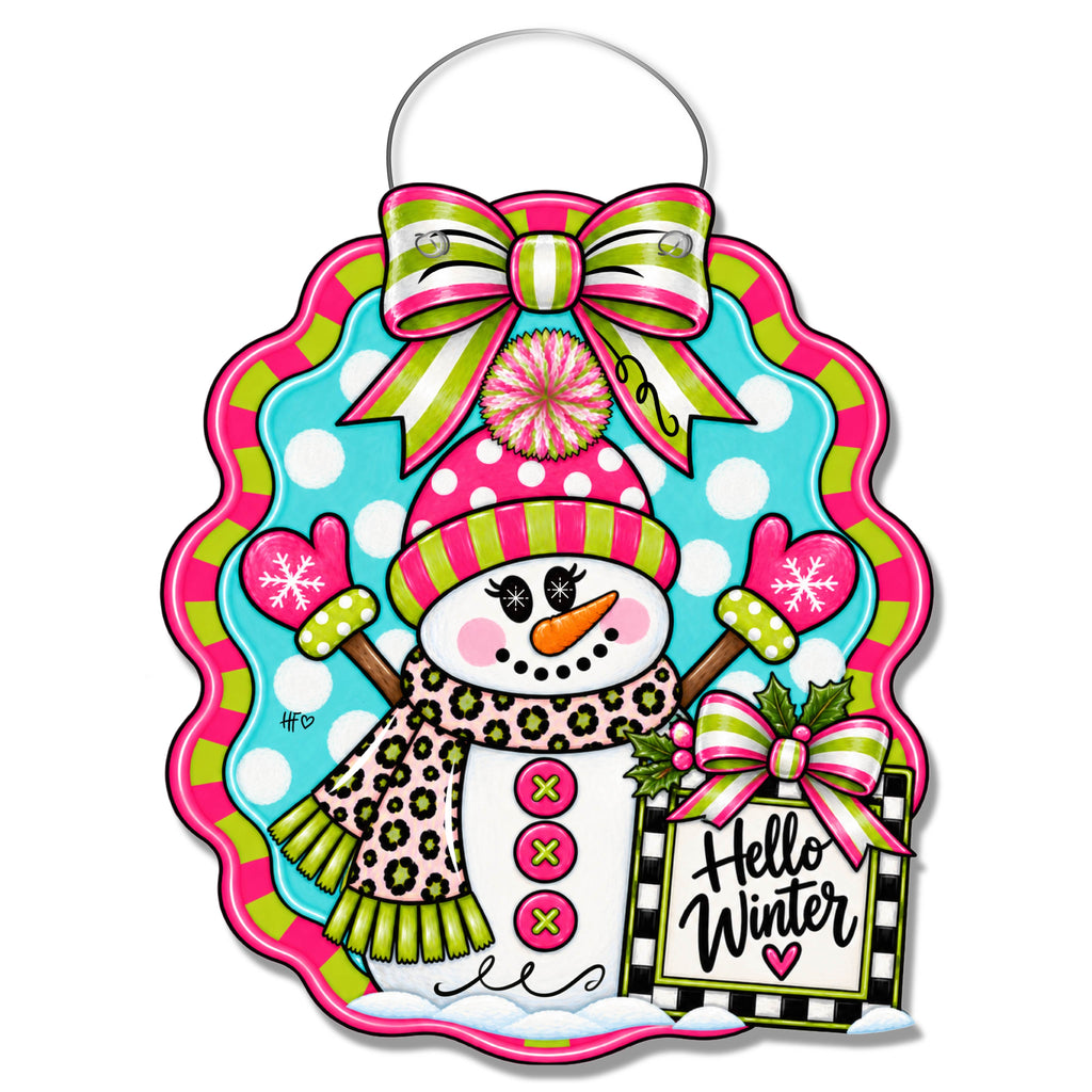 Miss Frosty Door Hanger