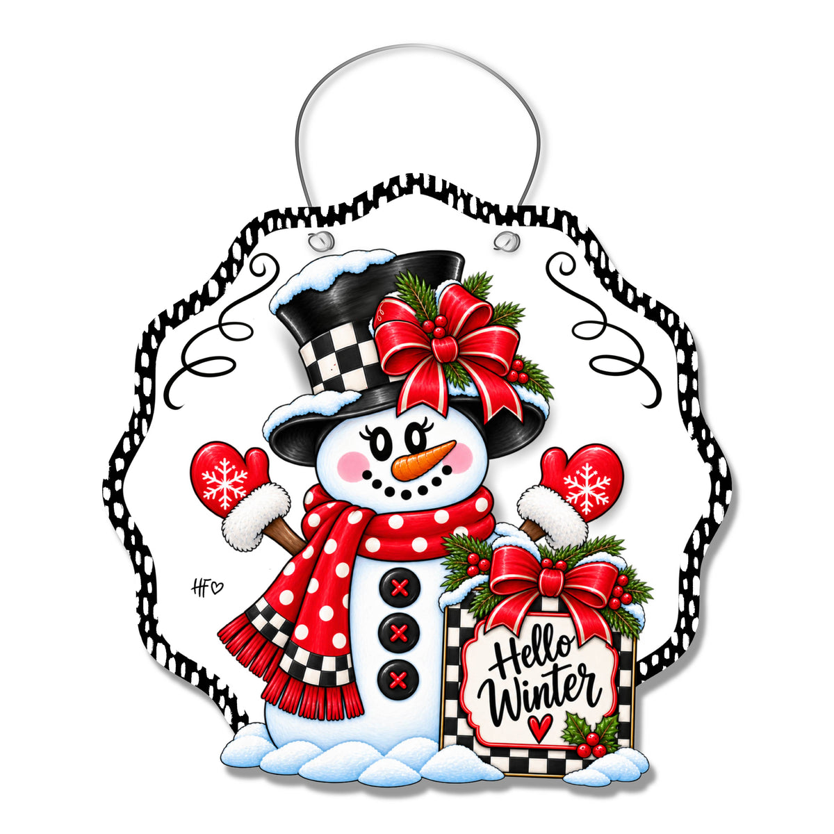 Miss Winter Door Hanger