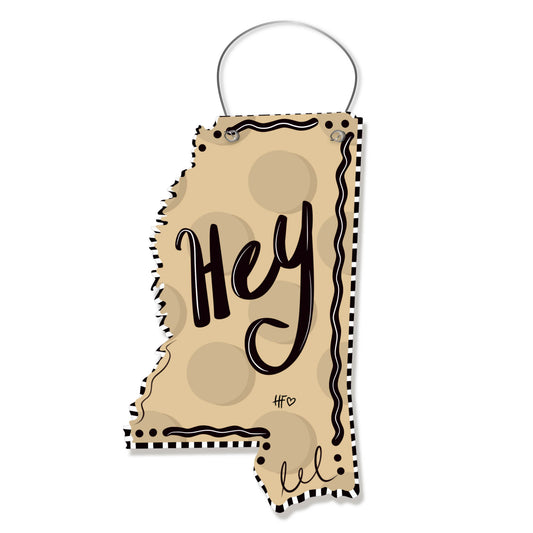 Dots Mississippi Door Hanger