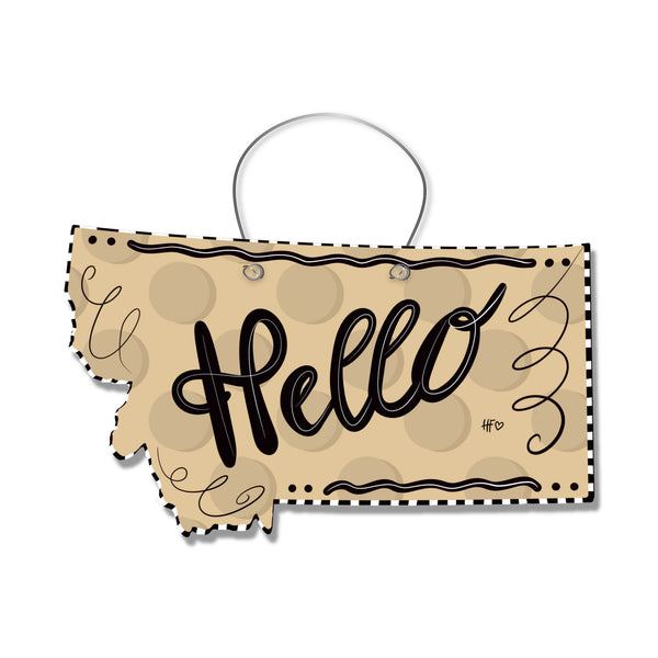 Dots Montana Door Hanger
