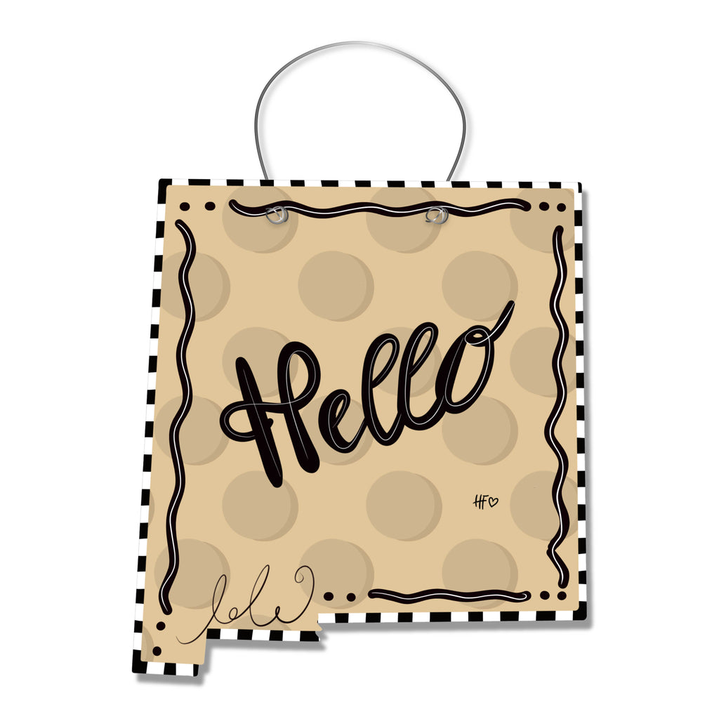 Dots New Mexico Door Hanger