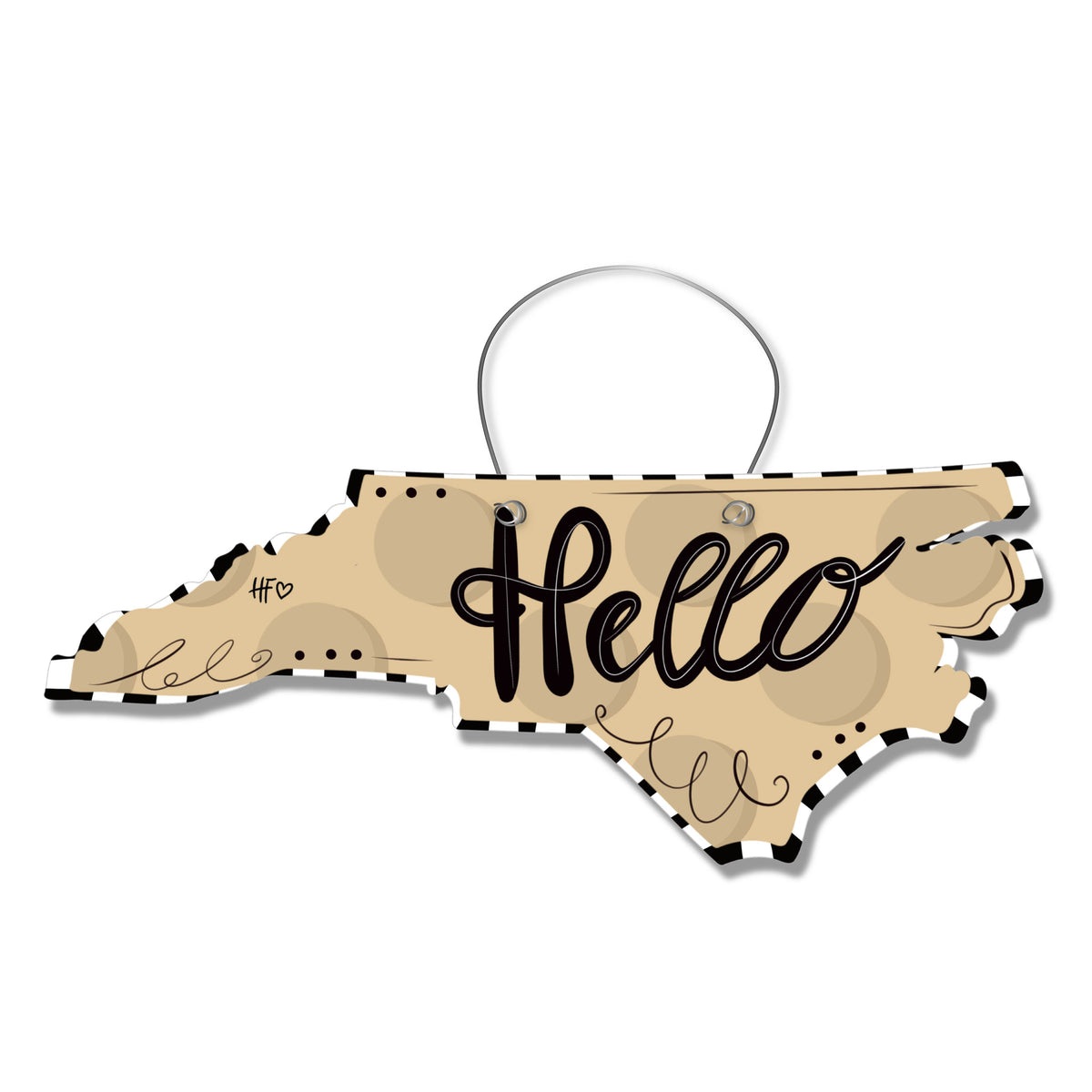 Dots North Carolina Door Hanger
