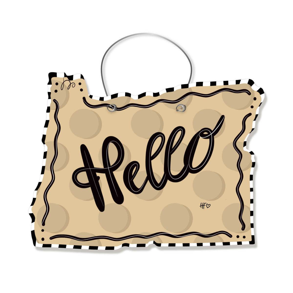 Dots Oregon Door Hanger